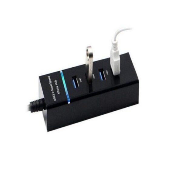 هاب 4 پورت Super SPEED USB 3.0 مدل 303 مشکی رنگ