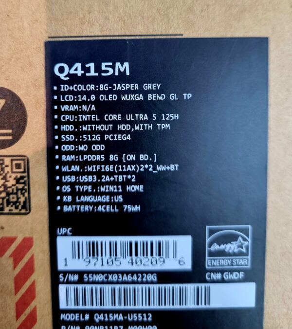 لپ تاپ ایسوس ZenBook Q415MA-US512